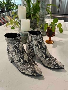 Madden Girl Dafnii Snake Print Ankle Boot 7.5